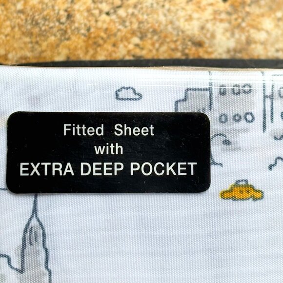 Kensie Home NYC Taxi Cab KING Size Sheet Set - New York City Skyline Cabs - Picture 5 of 5